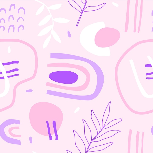 Hand drawn pastel color pattern
