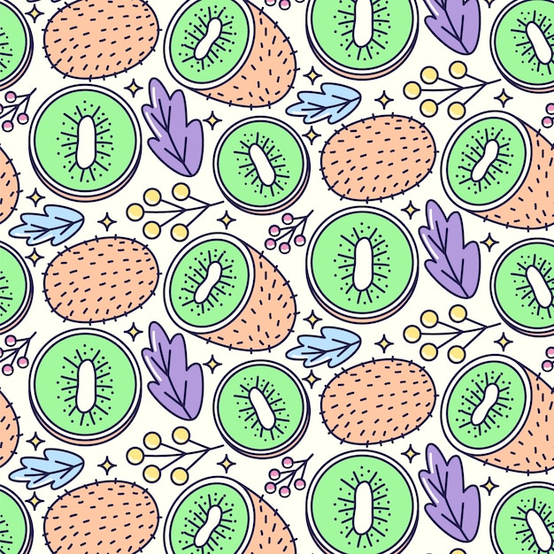 Free vector hand drawn pastel summer pattern design