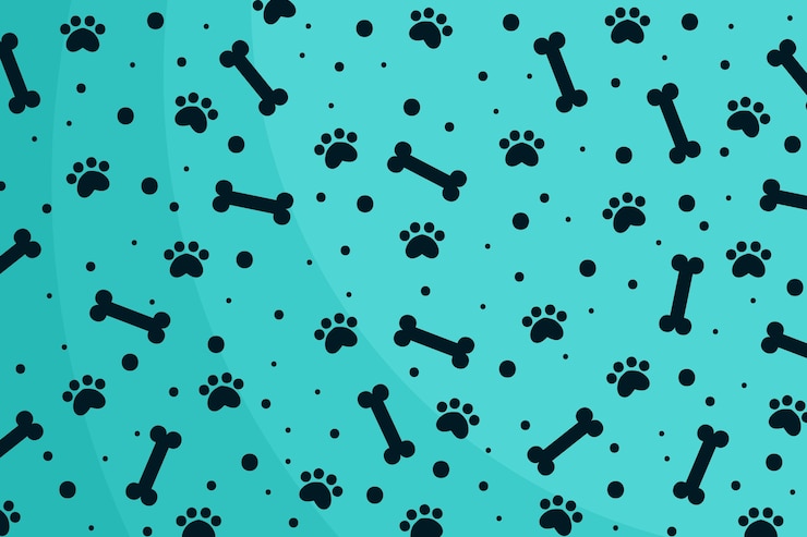 Free Vector hand drawn paw prints background
