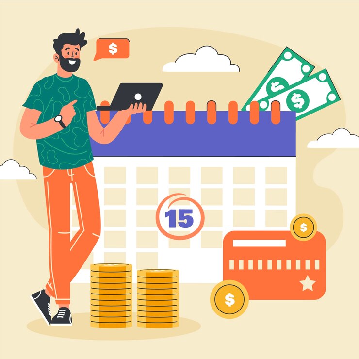 Free Vector hand drawn payday  illustration