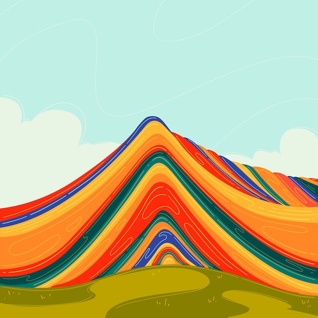 Free vector hand drawn peru illustration