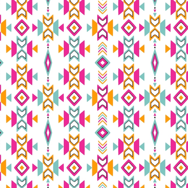 Hand drawn peruvian pattern design