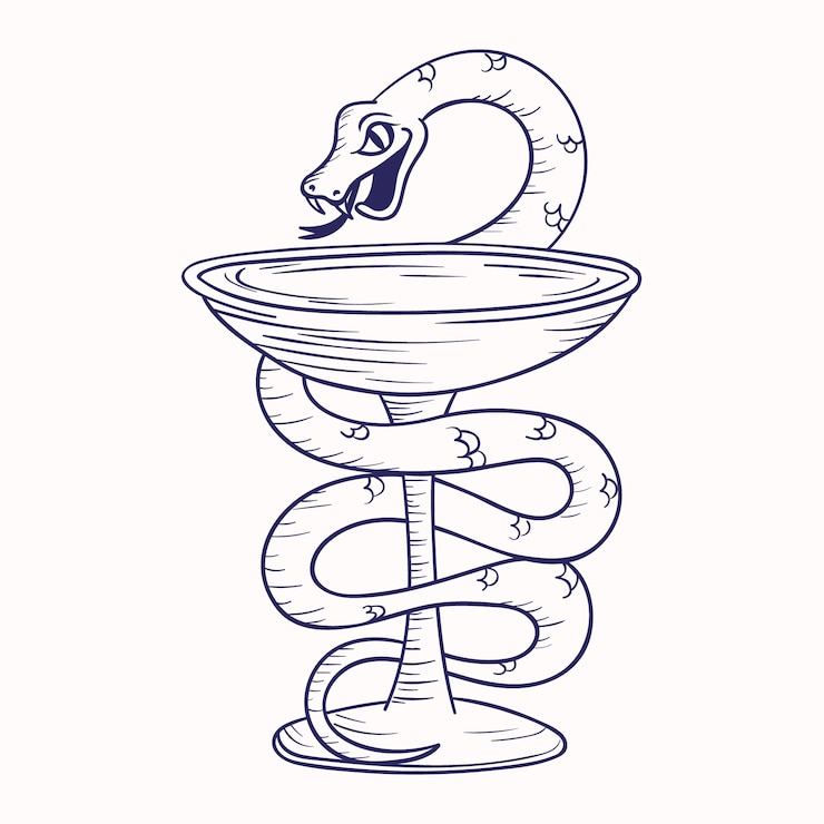 Free Vector hand drawn pharmacy symbol