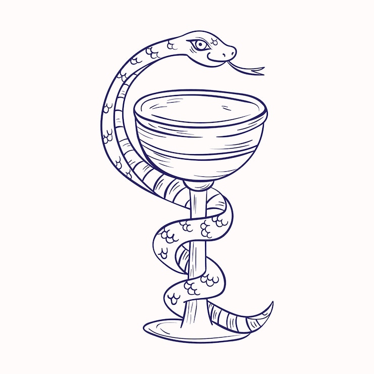 Free Vector hand drawn pharmacy symbol