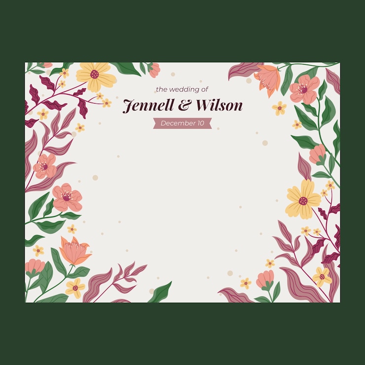 Free Vector hand drawn photocall frame design