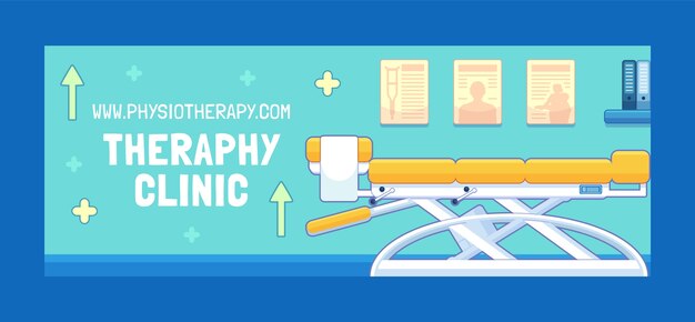 hand drawn physiotherapist aid facebook cover