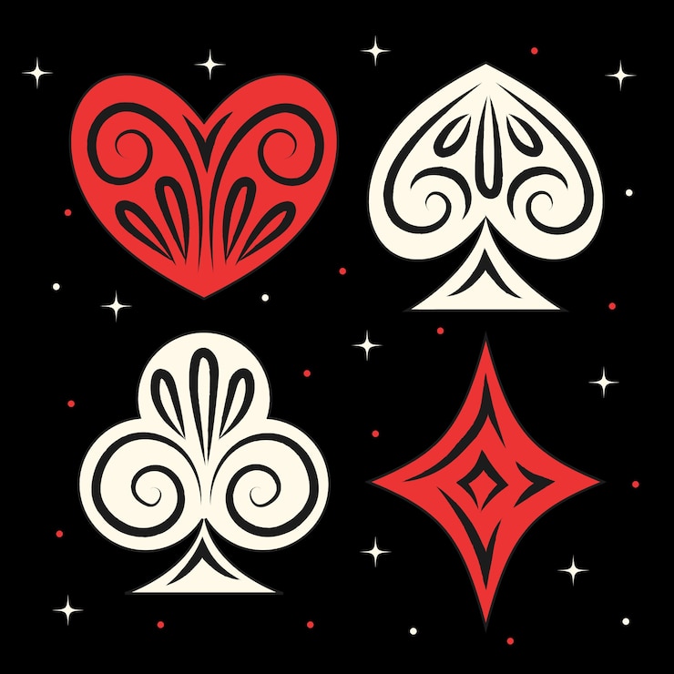 Free Vector hand drawn playing cards icon