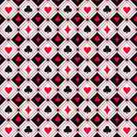 Free vector hand drawn playing cards pattern