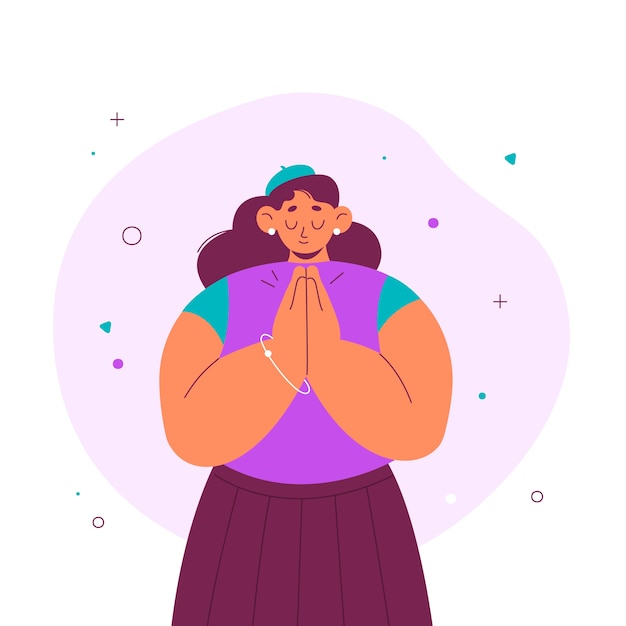 Hand drawn please illustration
