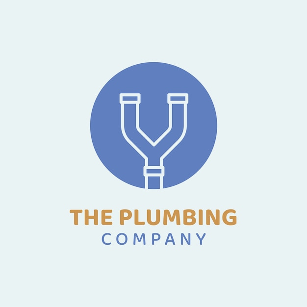 Free vector hand drawn plumbing company logo