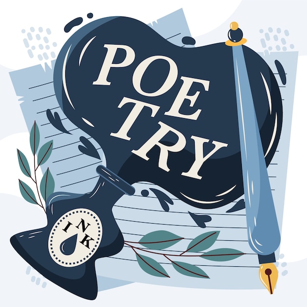 hand drawn poetry illustration
