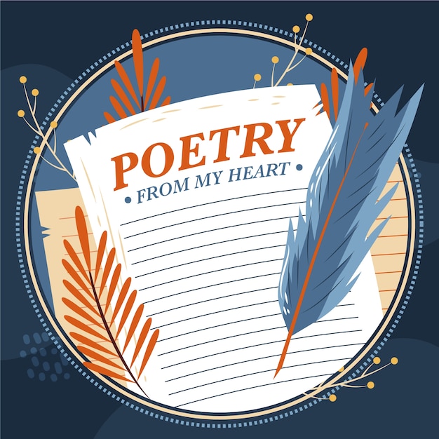 hand drawn poetry illustration