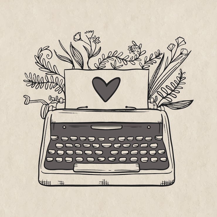 Free Vector hand drawn poetry illustration