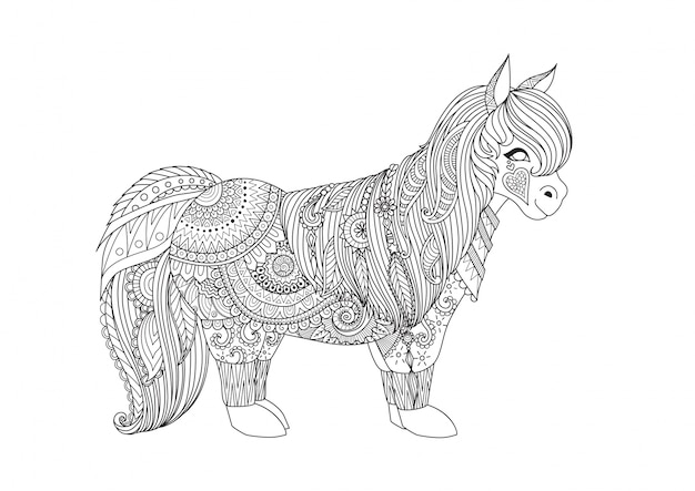 Рисованный фон пони