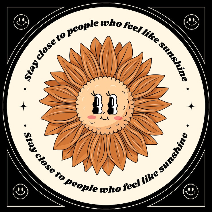 Free Vector hand drawn positive vibes illustration
