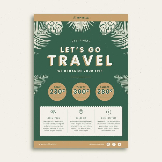 Hand drawn poster template