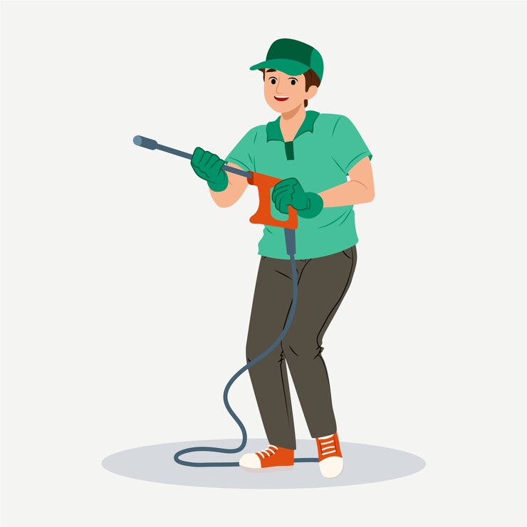 Бесплатный Вектор иллюстрация мультфильма о ручной стирке