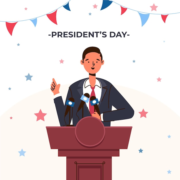 hand drawn president's day concept