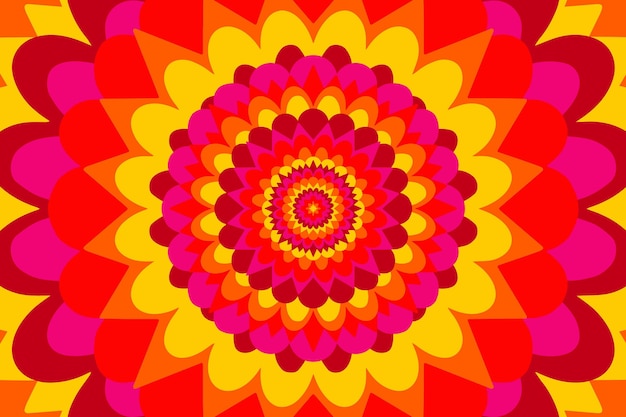 Free vector hand drawn psychedelic groovy background theme