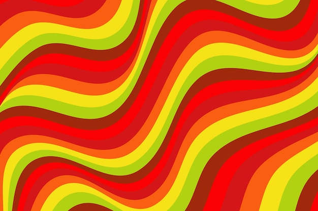 Free vector hand drawn psychedelic groovy background