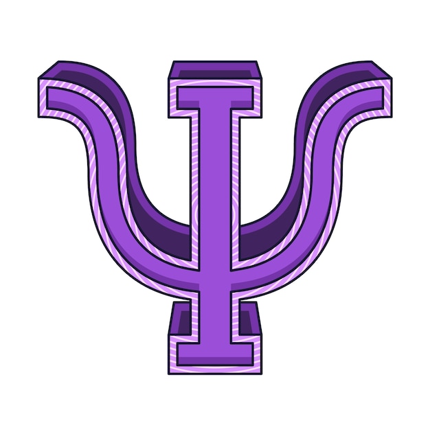 Бесплатное векторное изображение Ручно нарисованный логотип иконы психологии