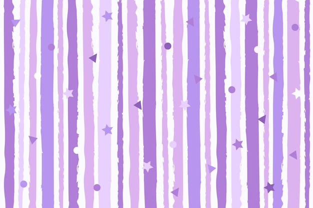 Free vector hand drawn purple striped background