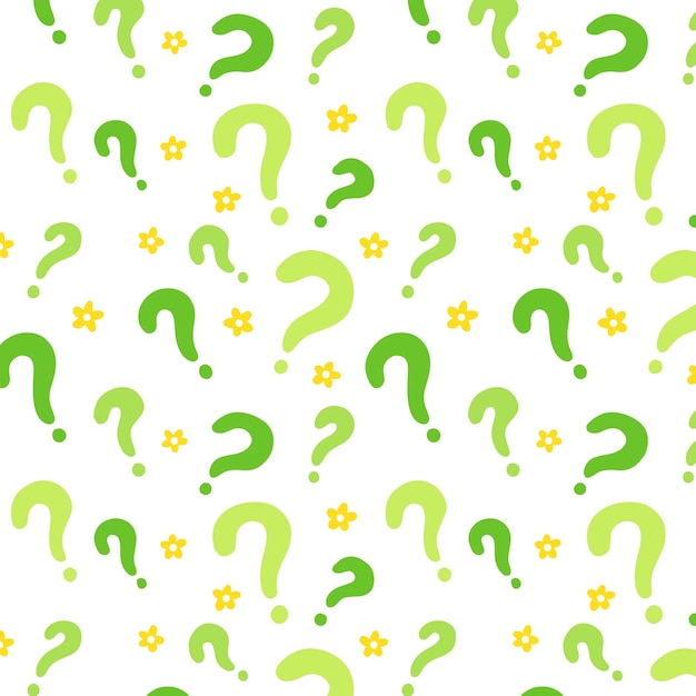 Free vector hand drawn question mark pattern