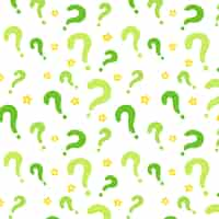 Free vector hand drawn question mark pattern