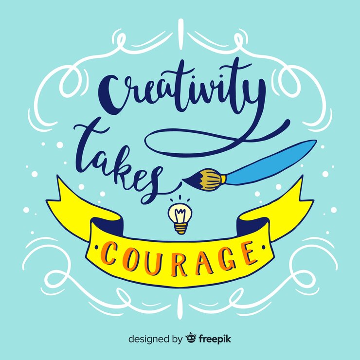 मुफ़्त वेक्टर hand drawn quote lettering style
