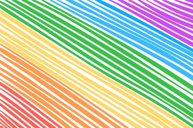 手描きの虹の背景デザイン