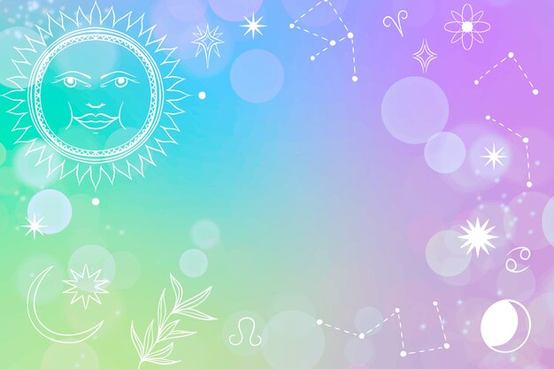hand drawn rainbow glitter background