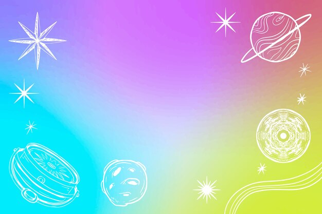 hand drawn rainbow glitter background