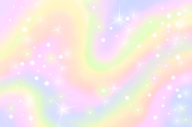 手描き虹キラキラ背景