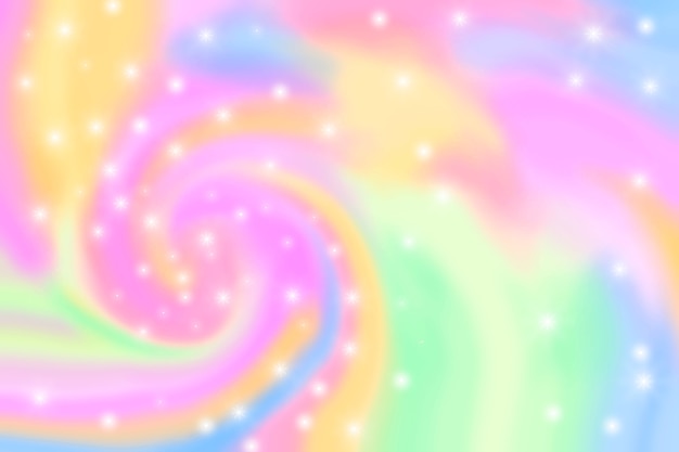 Free Vector hand drawn rainbow glitter background