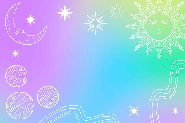hand drawn rainbow glitter  background