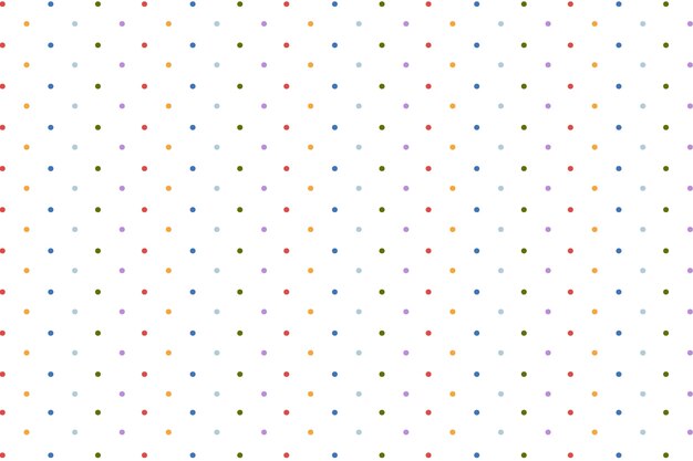 Hand drawn rainbow polka dot background