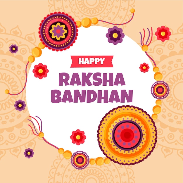 Free vector hand drawn raksha bandhan