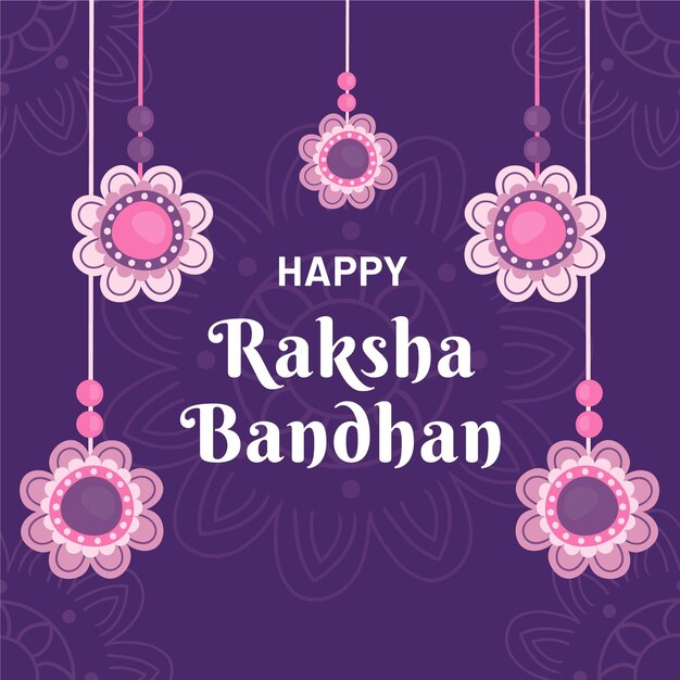 Free vector hand drawn raksha bandhan