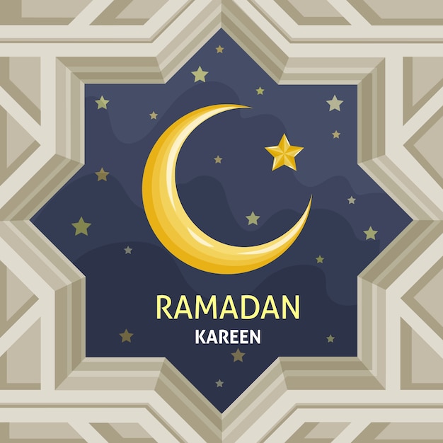 Hand drawn ramadan concept