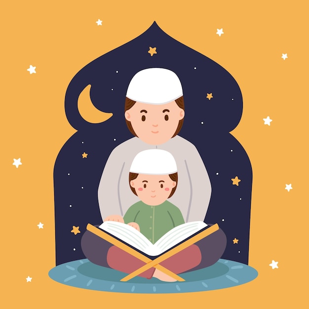 Illustrazione disegnata a mano del ramadan