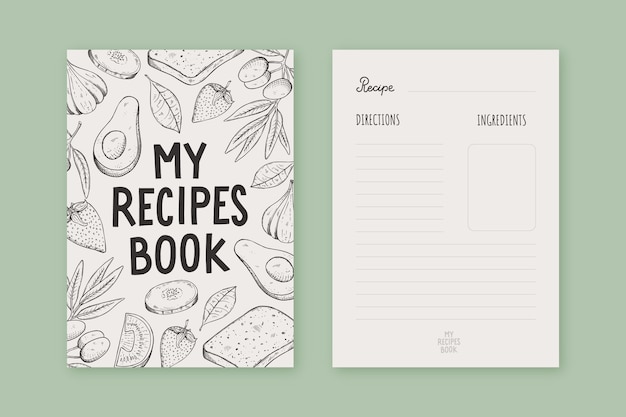 Cookbook Recipe Book Template