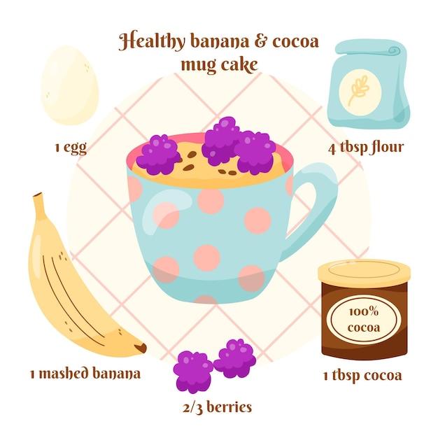 Concetto di ricetta disegnata a mano