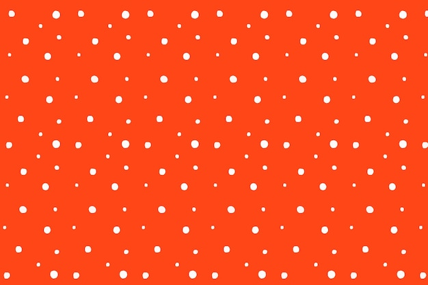 Hand drawn red polka dot background