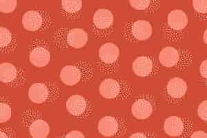 Free vector hand drawn red polka dot background