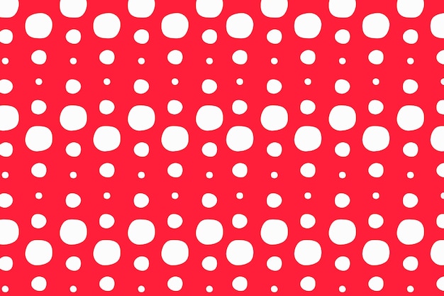 Free vector hand drawn red polka dot design