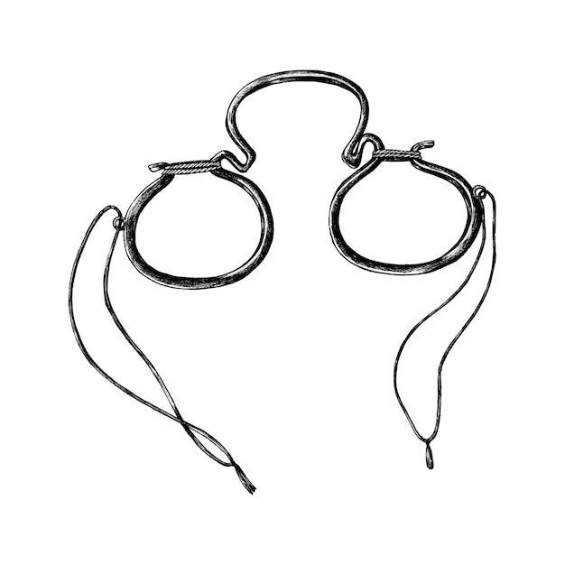 Free vector hand drawn retro eyeglasses