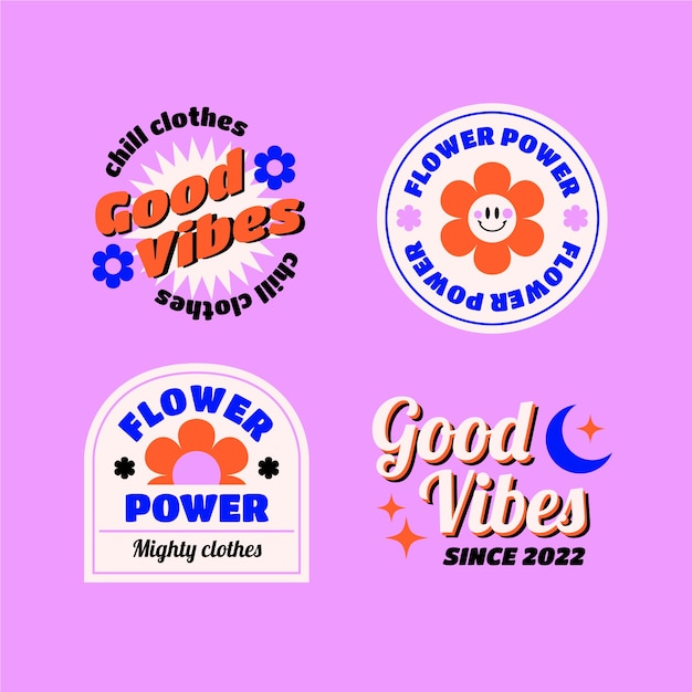 Hand drawn retro logo design