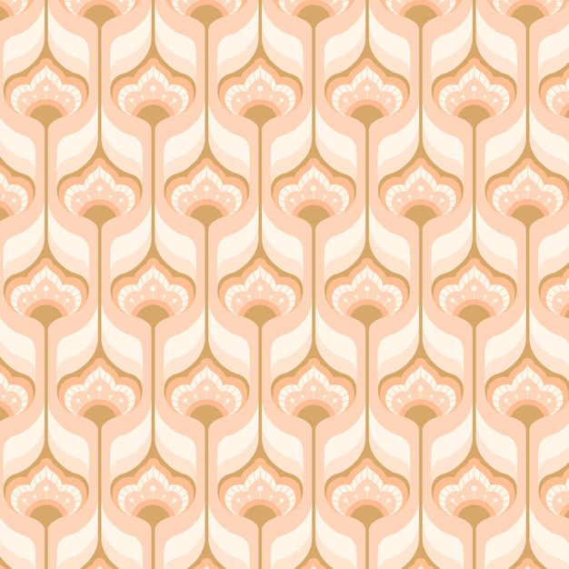 Free vector hand drawn retro renew pattern