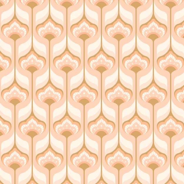 Hand drawn retro renew pattern