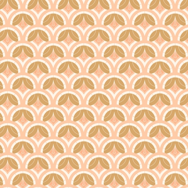 Hand drawn retro renew pattern